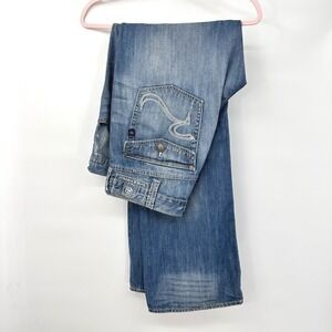 Rock & Republic Henlee Jeans 38x34 Distressed Straight Leg R Pocket Denim Y2K